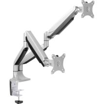 Logilink - BP0043 x2 Support de table pour écran 33,0 cm (13') - 81,3 cm (32') argent réglable en hauteur, inclinable, mobile, rotatif X399891