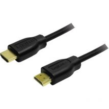 Eneroid - Câble de raccordement LogiLink hdmi Fiche mâle hdmi-a, Fiche mâle hdmi-a 0.20 m noir CH0076 4K uhd Câble hdmi R844901