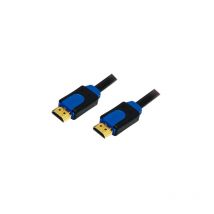 Logilink - CHB1103- Câble hdmi haut débit avec Ethernet (v1.4, 2x 19 broches mâles, connecteur doré, 3 m) noir