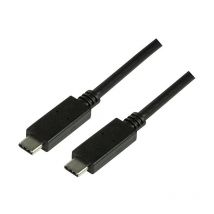 Logilink - CU0129 - 1 m - usb c - usb c - 3.2 Gen 2 (3.1 Gen 2) - 10000 Mbit/s - Noir