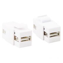 Logi Link Keystone Inline Coupler Usb2.0-A Female> Usb2.0-A Female