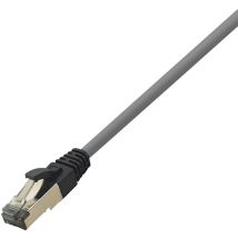 CQ8042S RJ45 Netzwerkkabel, Patchkabel cat 8.1 s/ftp 1.50 m Hellgrau Halogenfrei 1 St. - Logilink