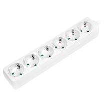 Logilink - LPS238 multiprise 1,5 m 6 sortie(s) ca intérieur blanc