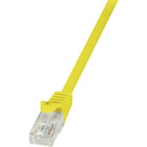 Logilink - CP1057U RJ45 Netzwerkkabel, Patchkabel cat 5e u/utp 2.00 m Gelb mit Rastnasenschutz 1 St.