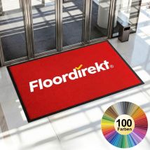 Logomatte Nach Maß Schmutzfangmatte Mit Logo Bedrucken Werbematte Cm51 Rotx 250 Cm