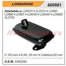 Lombardini Motorhacke LDA510 3LD510 Schalldämpfer A00881