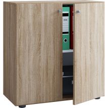Ebuy24 - Lona Armoire universelle de bureau, commode de bureau, armoire basse, 2 portes, imitation chêne Sonoma.