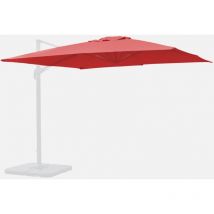 Alice's Garden - Lona de 3x3m sombrilla cuadrada desplazada, Lona para sombrilla Falgos, Rojo, 296x296x296 cm