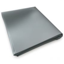 Tecplast - Lona de Proteccion sin Ojales 1,5x8 m Gris - Garantía de 10 años XP640MU - Lona de pvc Impermeable - Hecha en Francia