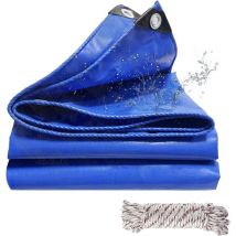 Andyou - Lona impermeable de pvc para exteriores de 440 g/m², con ojales, color azul (2 x 3 m)