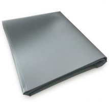 Tecplast - Lona para Construcción sin Ojales 1,5x11 m Gris - Garantía de 10 años XP640CH - Lona de pvc Impermeable - Hecha en Francia