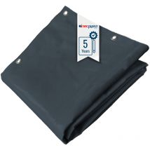 Tecplast - Lona Pérgola Gris oscuro 4x5 m - Garantía de 5 años LP506PR - Lona de pvc impermeable para pérgola, cenador y terraza