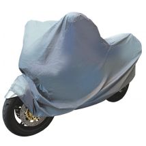 Cubremoto LUXE impermeable – Protección UV – PEVA 65 g/m² – Polipropileno – Gris – Accesorios de amarre