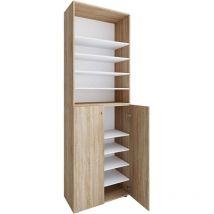 Ebuy24 - Lona2XL10DTR Schuhschrank 2 Türen Eiche dekor.