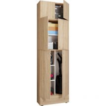 Holz Besenschrank Putzschrank Lona Sa