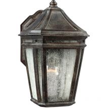 Feiss - Elstead Londontowne - 1 Light Outdoor Wall Lantern Light Chestnut IP44, E27