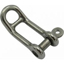 Securefix Direct - Long Double Bar d Shackle with Captive Pin Stainless Steel 12MM (Rigging Dee)