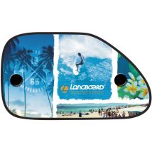 Ecrans latéraux Longboard – Pare-soleil profilés – 38 cm x 65 cm – Ventouses sécurisées – Accessoires équipement intérieur
