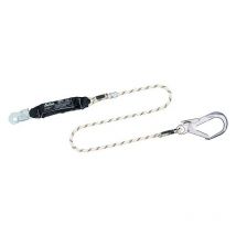 Longe absorbeur d'énergie type 5, corde à noyau de 1,5 m de long, crochet mas 51+MAS 65