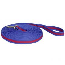 Longia da equitazione extra morbida da 8 m modello Soft: 800 cm, Grigio scuro/bordeaux