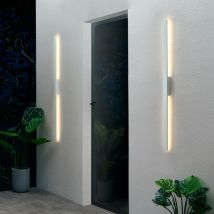 Kosilum - Longue applique murale blanche épurée extérieur - Sambai