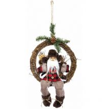 Couronne Père Noël en bucheron