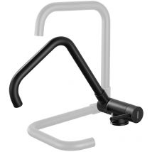 Lonheo - Grifo de Cocina Abatible Plegable de Acero Inoxidable Negro, Grifo de Cocina debajo de ventana, 360 Giratorio y Plegable Monomando Grifo de