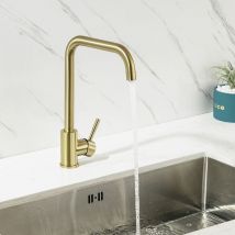 Auralum - Lonheo Grifo de cocina con Aireador desmontable, Grifo Cocina de Acero inoxidable, Giratorio a 360° Grifo de Fregadero Monomando para Agua