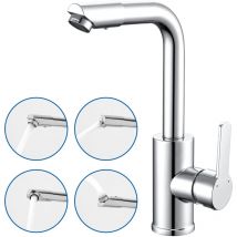 Auralum Max - Auralum Grifo de baño con Caño Giratorio de 360°, Grifo para Lavabo de Alta presión, Grifo Monomando para baños