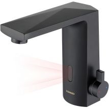 Lonheo - Infrarot Sensor Wasserhahn Bad Armatur, Automatisch Induktion Waschtischarmatur Einhebelmischer, Berührungsloser Mischbatterie Badarmatur,