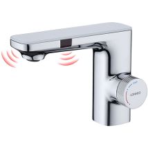 Lonheo - Infrarot Sensor Wasserhahn Bad Automatik Waschtischarmatur mit Zwei Infrarotsensor Einhebelmischer Waschbecken Mischbatterie Badarmatur,