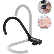 Lonheo - Küchenarmatur Klappbar Schwarz 360° Drehbar, Edelstahl Hochdruck Wasserhahn Küchen, Spültischarmatur Einhebelmischer mit abnehmbarem Perlator