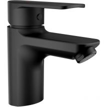 Auralum Rubinetto lavabo in ottone con bocca 60mm, Rubinetto del Bagno con foro di sollevamento, Miscelatore monocomando per lavabo, Acqua calda e