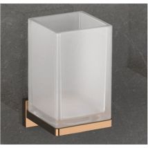 Look porta bicchiere parete vetro satinato codice prod: B16020VL-VAN - Colombo Design