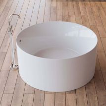 Vasca Freestanding - Loom 2.0 130 Blanche - Bianco - 130 X130 X58 Cm, By Spalina