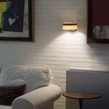 Loop led Wandleuchte innen Esche 29395