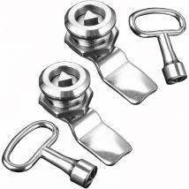Loquet de boîte de compteur électrique Serrure de boîte de compteur de gaz Serrure de boîte aux lettres avec clé triangulaire, Serrure à vis Serrure