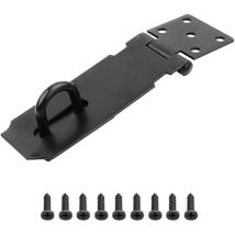 1 Pièces Loquet De Cadenas Agrafe, 4 Pouces Porte Fermoir Verrou De Porte Moraillon De Verrou En Acier Inoxydable Avec Des Vis Porte Cabinet De 