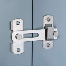 Loquet de Porte Verrou Coulissante,verrouillage pour porte en Acier Inoxydable avec Vis Sécurité Loquets de Porte pour Fenêtre, Jardin et Porte
