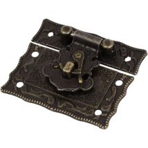 Langray - Loquet de Style Antique - Pour Boite en bois Coffret Boite Loquet Rectangle Moraillon loquets Bronze-