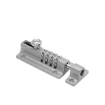 Loquet de Verrouillage à Combinaison Verrou à Combinaison à 4 Chiffres Verrou de Porte à Code Mécanique Serrure Sans Clé Glissière Verrou de Porte