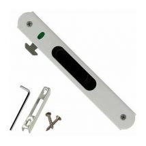 Loquet et targette,Serrure de porte coulissante - Garnitures de quincaillerie de verrouillage simple de fenêtre de porte coulissante en acier