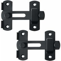 Shmshng - Loquet et targette,Verrou de Porte Coulissante Serrure de Porte Loquet à Bascule Boulon de Verrouillage de Boucle avec Vis pour Porte,