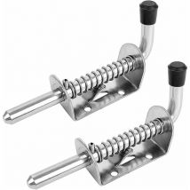 Ontway - Loquet à Ressort en Fer Galvanisé Serrure de Porte Abri de Jardin Boulon à Ressort Robust Targette à Ressort Verrou Porte de Garage pour