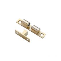Loqueteau à Billes Cuivre Rouleau Loqueteau Fermeture Loqueteau à Double Bille avec vis pour Fermeture de Placard et Meuble (4 Pièces,50mm) Ineasicer