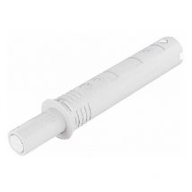 Loqueteau pousse lâche à encastrer - Sortie piston : 14 mm - Décor : Blanc Italiana Ferramenta