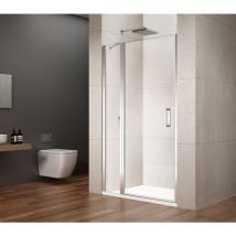 Gelco - loro Porte de douche avec pièce fixe 1000 mm, verre clair