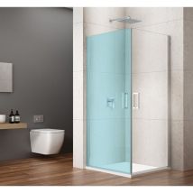 Gelco - loro Une pièce Shower Porte pour coin entrée 900 mm, verre clair