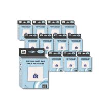 Los 16 Packungen mit 4 Beuteln + 2 gn -Filter für kompatible Staubsauger Miele Serie S2 bis S7 - 9917730