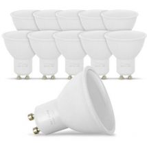 Set mit 10 LED-Lampen GU10 5W äq. 50W 4000K Naturweiß